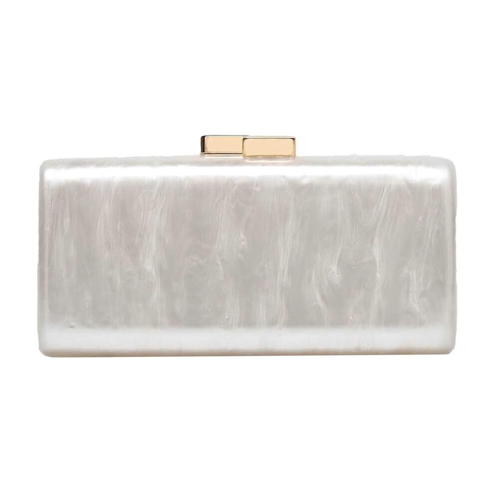 5042 Acrylic Clutch Purses Metal Buckle Evening Bag Acrylic Purse Chain
